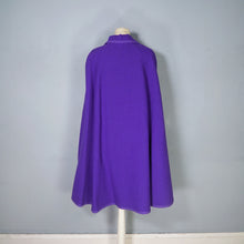 Load image into Gallery viewer, 70S BOLDEST PURPLE AND FLURO PINK REVERSIBLE CAPE - S-M
