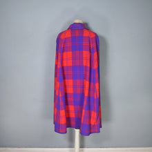 Load image into Gallery viewer, 70S BOLDEST PURPLE AND FLURO PINK REVERSIBLE CAPE - S-M