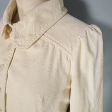 Load image into Gallery viewer, 60s BIBA CROPPED CREAM CORDUROY LIGHTWEIGHT SPRING / SUMMER JACKET - XS