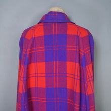 Load image into Gallery viewer, 70S BOLDEST PURPLE AND FLURO PINK REVERSIBLE CAPE - S-M