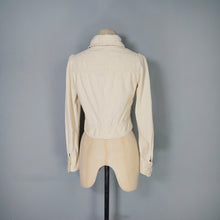 Load image into Gallery viewer, 60s BIBA CROPPED CREAM CORDUROY LIGHTWEIGHT SPRING / SUMMER JACKET - XS