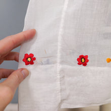 Load image into Gallery viewer, 1940s HAND EMBROIDERED HUNGARIAN GAUZE COTTON DRESS - S
