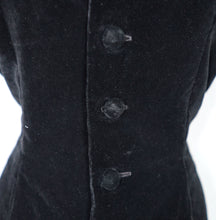 Load image into Gallery viewer, 80s DOES 50s NIAGARA STYLE CUT OUT NECK VELVET WIGGLE DRESS - S-M