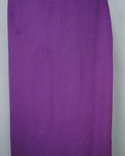 Load image into Gallery viewer, 50s UNUSUAL TAILORED PURPLE WOOL WIGGLE DRESS WITH TAIL COAT BOLERO JACKET - S