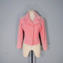 Load image into Gallery viewer, 60s 70s LIGHT PINK SPRING / SUMMER CORDUROY CORD JACKET - M