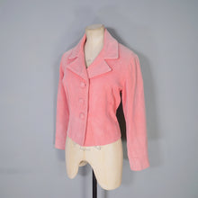 Load image into Gallery viewer, 60s 70s LIGHT PINK SPRING / SUMMER CORDUROY CORD JACKET - M