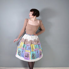 Load image into Gallery viewer, SPORTAVILLE 50s 60s "MUSIC HALL" MUSICAL SONG SHEET NOVELTY PRINT SKIRT - 26.5"
