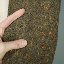 Load image into Gallery viewer, 50s FLECKED BROWN ORANGE WOOL CROPPED BOLERO JACKET - S