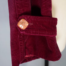 Load image into Gallery viewer, 60s MARY QUANT GINGER GROUP  WINE RED/PURPLE CROPPED CORDUROY BOMBER JACKET - S