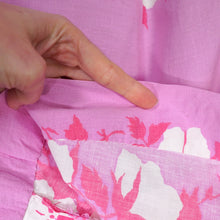 Load image into Gallery viewer, 50s HORROCKSES FASHION BRIGHT PINK FLORAL PRINT FULL SKIRTED COTTON DRESS - S