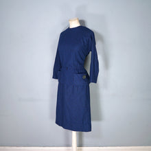 Load image into Gallery viewer, 60s GAY GIBSON BLUE BLACK CHECK TWO PIECE SKIRT AND TOP / DRESS SUIT - S