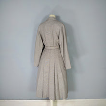 Load image into Gallery viewer, 50s MARLBECK MODEL BELTED BROWN PATTERNED WOOL AUTUMN COAT - S