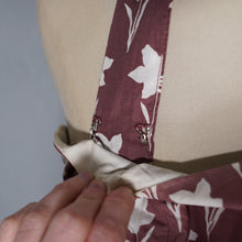Load image into Gallery viewer, 50s HORROCKSES FASHIONS BROWN FULL SKIRT COTTON DRESS  AND BOLERO - XS