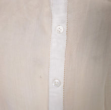 Load image into Gallery viewer, 30s style SHEER WHITE GAUZE COTTON LAWN DRESS WITH PINTUCKS AND LACE - S