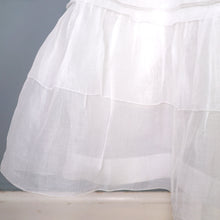 Load image into Gallery viewer, 30s style SHEER WHITE GAUZE COTTON LAWN DRESS WITH PINTUCKS AND LACE - S