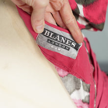 Load image into Gallery viewer, 60s BLANES BRIGHT PINK ABSTRACT FLORAL COTTON COCKTAIL DRESS - XS-S
