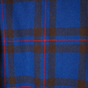 50s BLUE PENDLETON 49ER BOXY WOOL PLAID CHECK JACKET - M-L