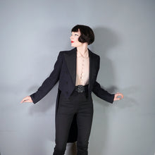 Load image into Gallery viewer, VINTAGE 60s? BLACK EVENING LONG BLACK TAILS / TAILCOAT - S-M