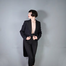 Load image into Gallery viewer, VINTAGE 60s? BLACK EVENING LONG BLACK TAILS / TAILCOAT - S-M