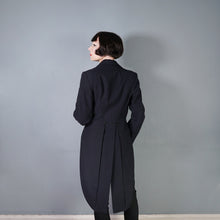 Load image into Gallery viewer, VINTAGE 60s? BLACK EVENING LONG BLACK TAILS / TAILCOAT - S-M