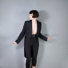 Load image into Gallery viewer, VINTAGE 60s? BLACK EVENING LONG BLACK TAILS / TAILCOAT - S-M