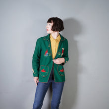 Load image into Gallery viewer, 50s LOPEZ GREEN MEXICAN TOURIST / SOUVENIR FELT APPLIQUE JACKET - S-M