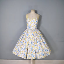 Load image into Gallery viewer, 50s UNLABELED HORROCKSES APPLE AND CHERRY FLORAL PRINT SUN DRESS - S