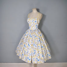 Load image into Gallery viewer, 50s UNLABELED HORROCKSES APPLE AND CHERRY FLORAL PRINT SUN DRESS - S