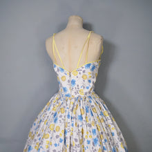 Load image into Gallery viewer, 50s UNLABELED HORROCKSES APPLE AND CHERRY FLORAL PRINT SUN DRESS - S
