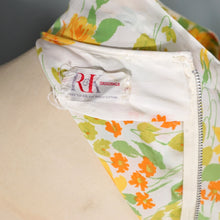 Load image into Gallery viewer, 60s R&amp;K ORIGINALS FULL SKIRTED CREAM AND YELLOW FLORAL DRESS - S