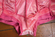 Load image into Gallery viewer, 50s 60s &quot;BRETTLES&quot; CANDY PINK RUCHED SWIMSUIT - XS-S