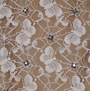 50s DE WEESE LACE SPIDER WEB AND BUTTERFLY RHINESTONED SWIMSUIT - XS