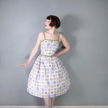 Load image into Gallery viewer, 50s SUN DRESS AND BOLERO JACKET IN NOVELTY FOLK ART PRINT - XS