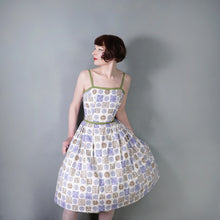 Load image into Gallery viewer, 50s SUN DRESS AND BOLERO JACKET IN NOVELTY FOLK ART PRINT - XS