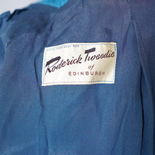 Load image into Gallery viewer, 50s / 60s RICH DEEP TURQUOISE MUNROSPUN TWEED FITTED JACKET - S