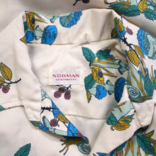 Load image into Gallery viewer, 70s AUTUMNAL NOVELTY PRINT MUSHROOM AND SNAIL PRINT SHIRT - L