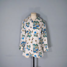 Load image into Gallery viewer, 70s AUTUMNAL NOVELTY PRINT MUSHROOM AND SNAIL PRINT SHIRT - L