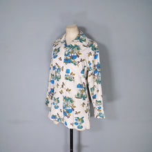 Load image into Gallery viewer, 70s AUTUMNAL NOVELTY PRINT MUSHROOM AND SNAIL PRINT SHIRT - L