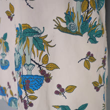 Load image into Gallery viewer, 70s AUTUMNAL NOVELTY PRINT MUSHROOM AND SNAIL PRINT SHIRT - L