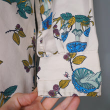 Load image into Gallery viewer, 70s AUTUMNAL NOVELTY PRINT MUSHROOM AND SNAIL PRINT SHIRT - L