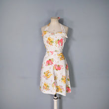 Load image into Gallery viewer, 70s PENELOPE PEEP SQUIRREL NOVELTY PRINT MINI HALTER DRESS - S