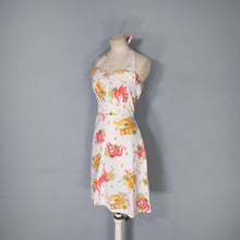 Load image into Gallery viewer, 70s PENELOPE PEEP SQUIRREL NOVELTY PRINT MINI HALTER DRESS - S