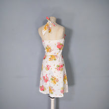Load image into Gallery viewer, 70s PENELOPE PEEP SQUIRREL NOVELTY PRINT MINI HALTER DRESS - S