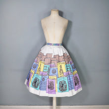 Load image into Gallery viewer, SPORTAVILLE 50s 60s "MUSIC HALL" MUSICAL SONG SHEET NOVELTY PRINT SKIRT - 26.5"