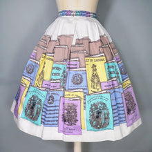 Load image into Gallery viewer, SPORTAVILLE 50s 60s "MUSIC HALL" MUSICAL SONG SHEET NOVELTY PRINT SKIRT - 26.5"