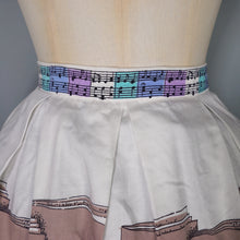 Load image into Gallery viewer, SPORTAVILLE 50s 60s "MUSIC HALL" MUSICAL SONG SHEET NOVELTY PRINT SKIRT - 26.5"