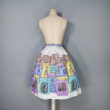Load image into Gallery viewer, SPORTAVILLE 50s 60s "MUSIC HALL" MUSICAL SONG SHEET NOVELTY PRINT SKIRT - 26.5"