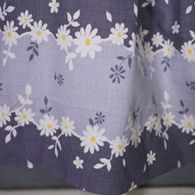 Load image into Gallery viewer, 50s EASTEX GREY FLORAL DAISY PRINT COTTON FULL SKIRT DRESS - XS-S