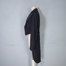 Load image into Gallery viewer, VINTAGE 60s? BLACK EVENING LONG BLACK TAILS / TAILCOAT - S-M