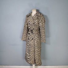 Load image into Gallery viewer, 70s 80s FRENCH LEOPARD ANIMAL PRINT BELTED TRENCH COAT - XS-S